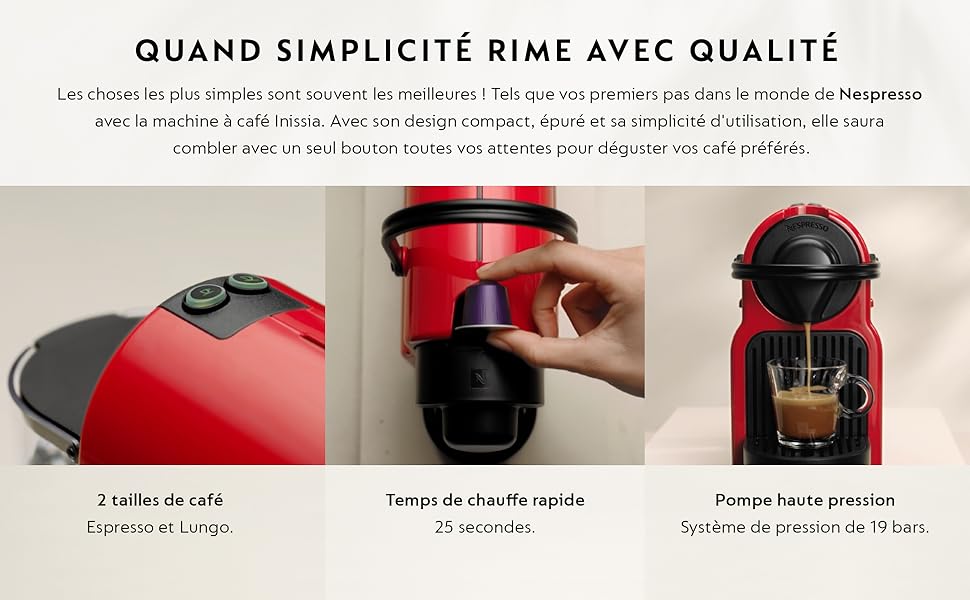 Un seul bouton, un café parfait en 25 secondes